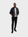FRANKY MEN'S LEATHER BOMBER JACKET